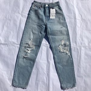 Zara Light Blue Mom Jeans